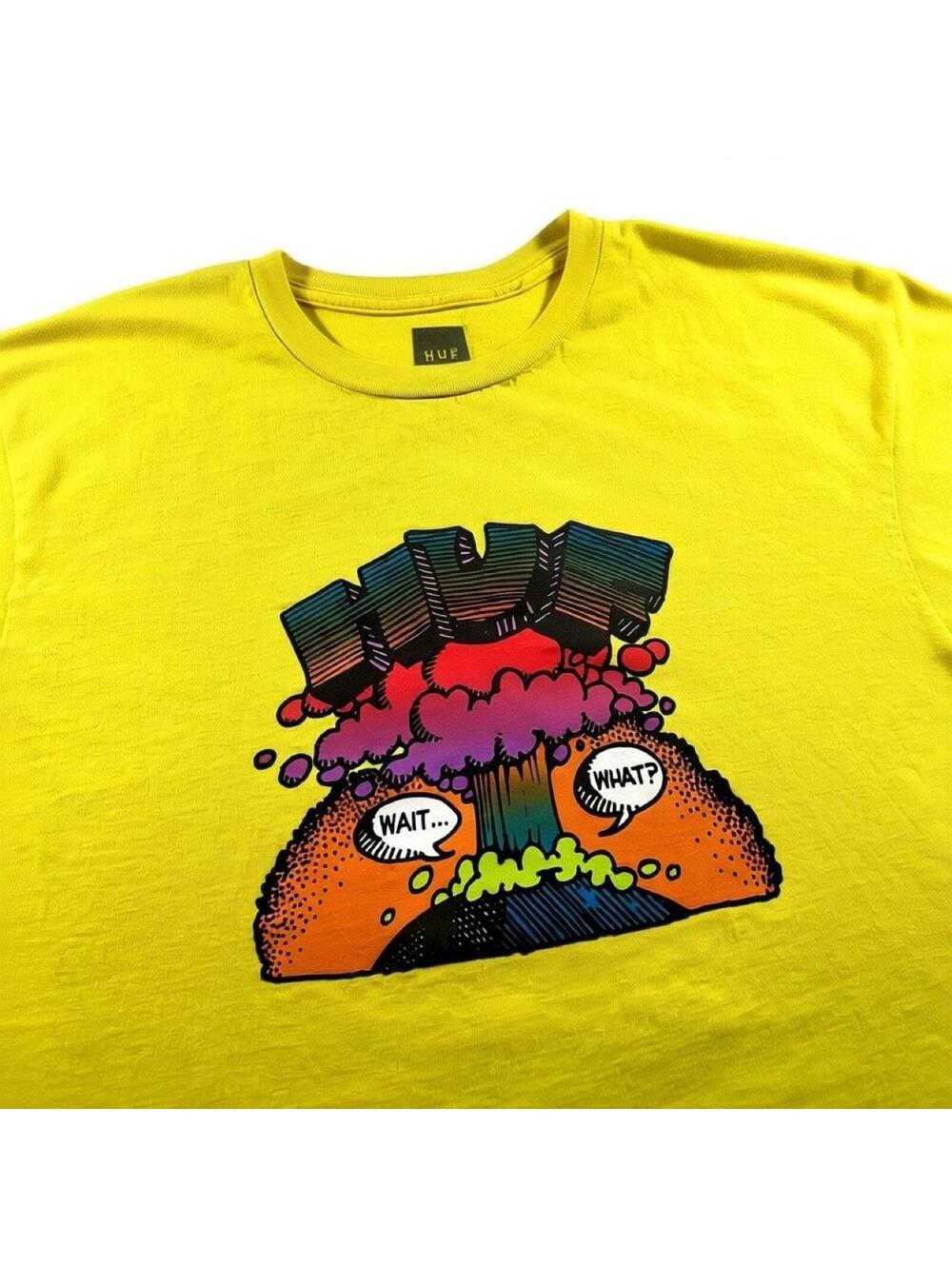Huf End of the World Yellow Cotton Graphic Tee